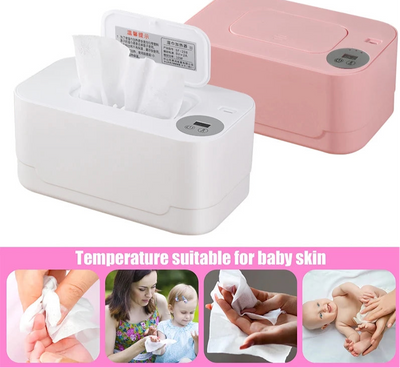 NOCCLILI LED Display Baby Wipe Warmer – USB Portable Warmer for Home &Car