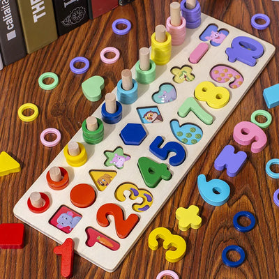 🎣 Montessori Magnetic Fishing & Shape Matching Toy