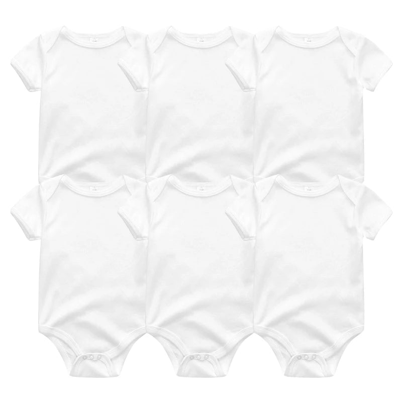 Pack of 6 Cotton Bodysuits - Comfort and Softness for Baby 🌿