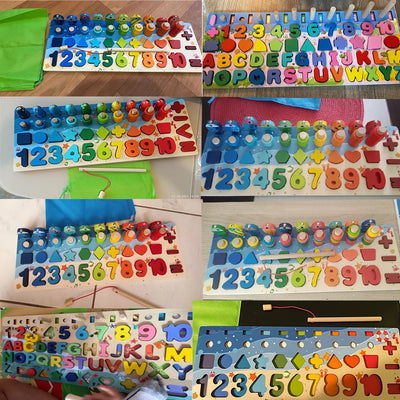 🎣 Montessori Magnetic Fishing & Shape Matching Toy