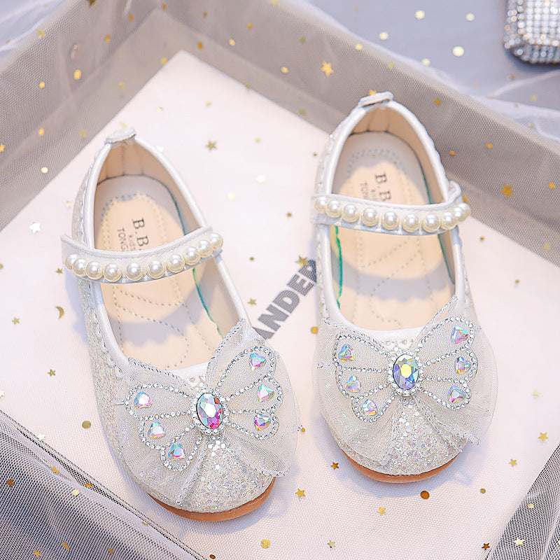 Bow PU Leather Shoes for Girls - Stylish &Comfortable Footwear