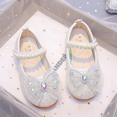 Bow PU Leather Shoes for Girls - Stylish &Comfortable Footwear
