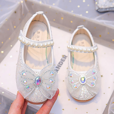 Bow PU Leather Shoes for Girls - Stylish &Comfortable Footwear