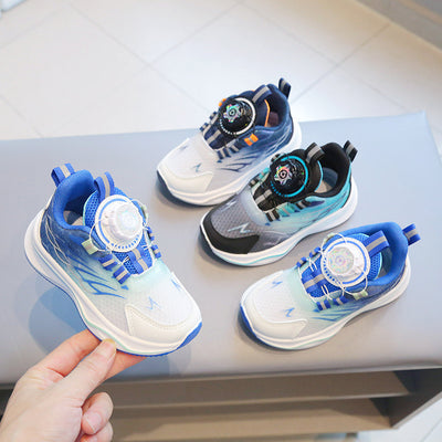 2025 Shoes with Rotating Button – Soft Sole Baby Running