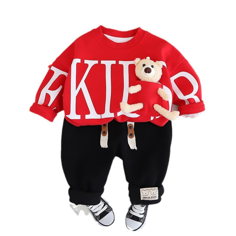 Boys' Autumn Sweater Set – Trendy & Comfortable