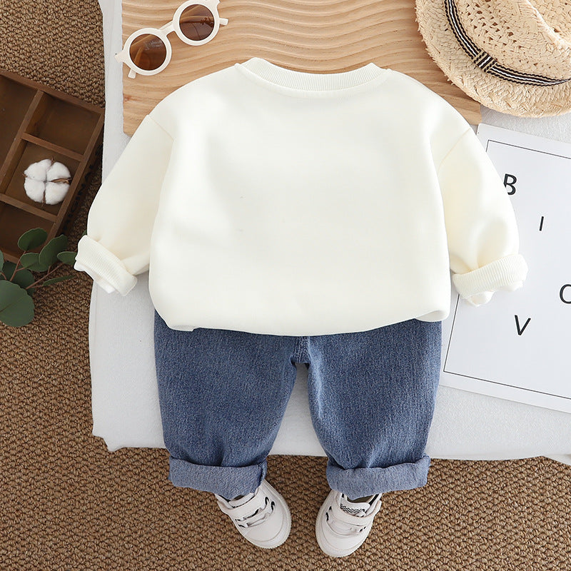 2025  Baby Girl Love Sweater Two-Piece Set – Adorable & Cozy