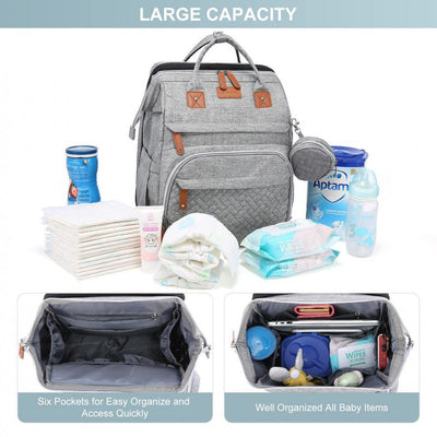 LAND Mommy Backpack with Foldable Crib & Mosquito Net
