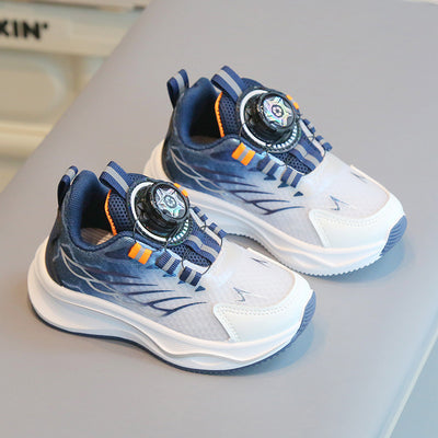 2025 Shoes with Rotating Button – Soft Sole Baby Running