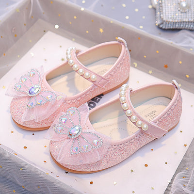 Bow PU Leather Shoes for Girls - Stylish &Comfortable Footwear