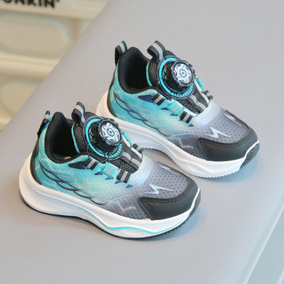 2025 Shoes with Rotating Button – Soft Sole Baby Running