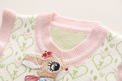 3 Piece Set for Girls - Rabbit Vest &Pants 🐰💕