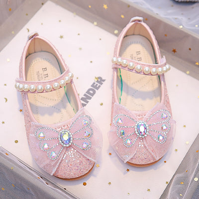 Bow PU Leather Shoes for Girls - Stylish &Comfortable Footwear