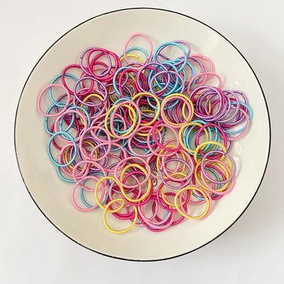 Elastic Hair Clip &Band Set – Cute Nylon Hair Accessories for Girls