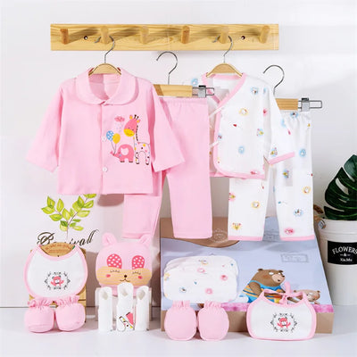 Lawadka 18-Piece Newborn Baby Clothes Set – 100% Cotton