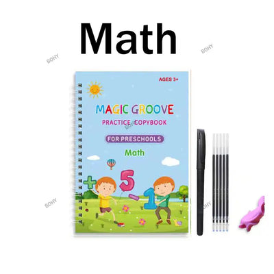 ✍️ BOHY Reusable 3D Handwriting Copybook – Numbers 0–10