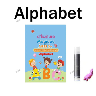 ✍️ BOHY Reusable 3D Handwriting Copybook – Numbers 0–10