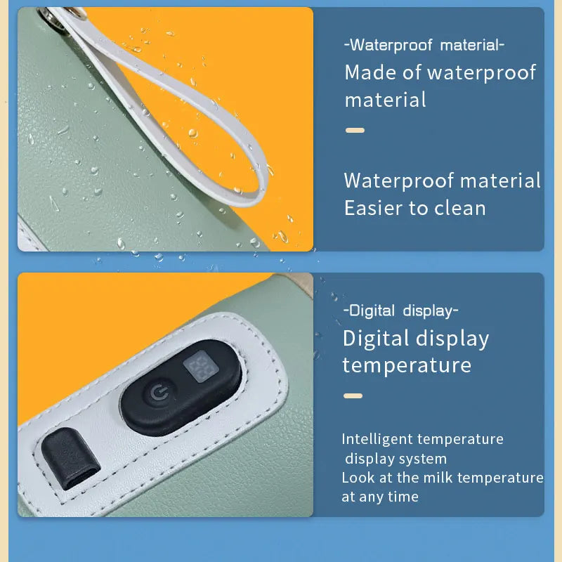 Portable Baby Bottle Insulation Sleeve – USB Milk Warmer for Travel & Night Feeding