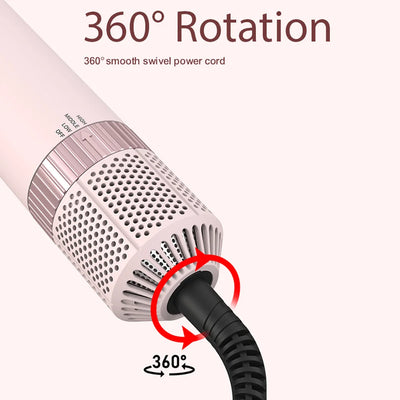 LISAPRO 5-in-1 Detachable Hair Dryer Brush – Style, Dry & Curl in One