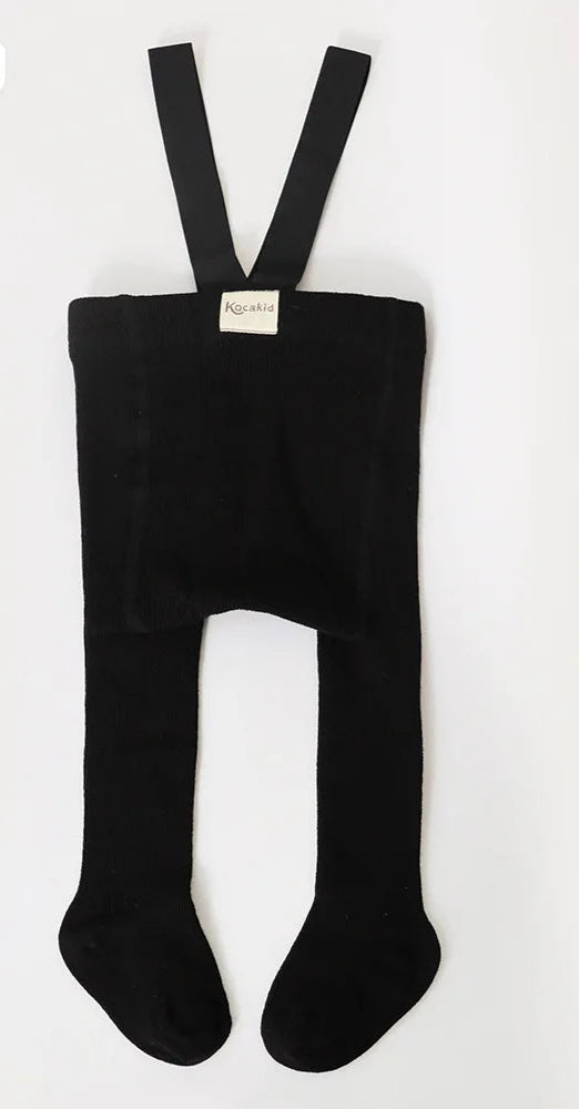 Baby Suspender Knit Tights - 0-3 Years
