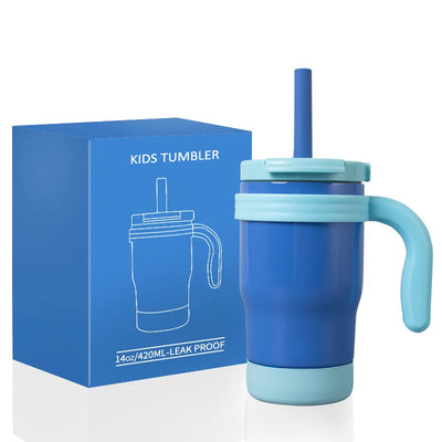 420ML Kids Thers Bottle – Leak-Proof Travel Tumbler with Handlemo