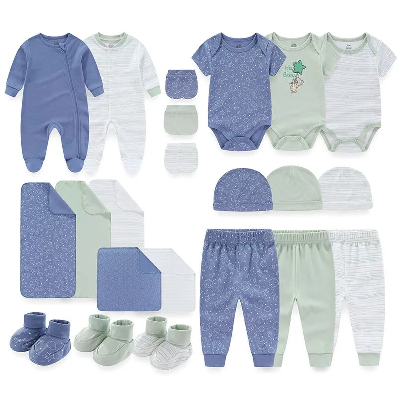 Baby Gift Set - 22 Pieces in Ultra-Soft Cotton
