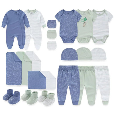 Baby Gift Set - 22 Pieces in Ultra-Soft Cotton