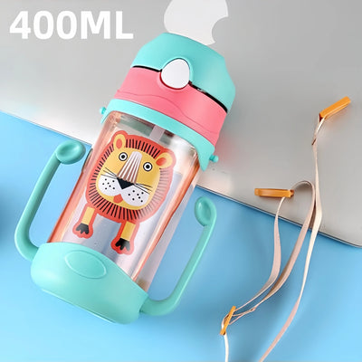 Kids Water Bottle with Straw – Portable Travel Cup for Children
