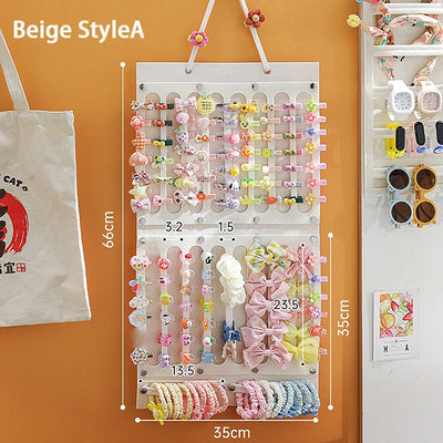 Hair Bow Organizer – Felt Wall Hanging Storage for Girls' Hair Accessories