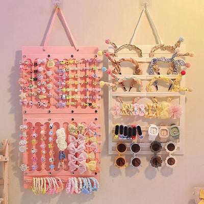 Hair Bow Organizer – Felt Wall Hanging Storage for Girls' Hair Accessories