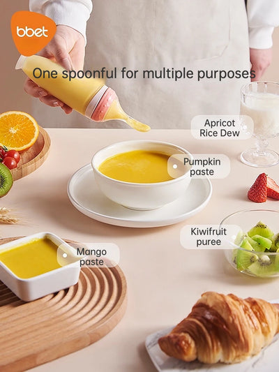 Silicone Baby Feeding Spoon Bottle