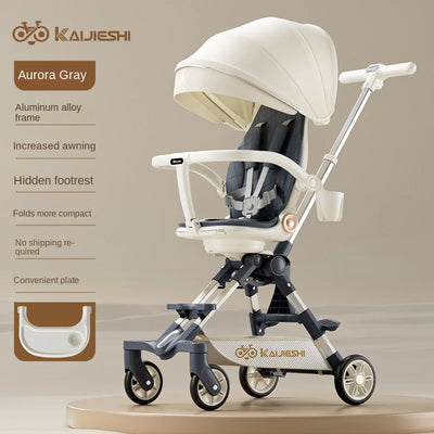 Two-Way Folding Baby Stroller – Sit, Lie &Sleep in Comfort