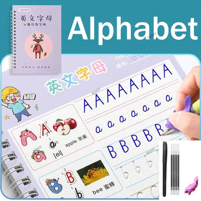 ✍️ BOHY Reusable 3D Handwriting Copybook – Numbers 0–10