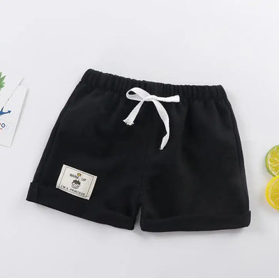 Boys Casual Knitted Shorts – Summer Elastic Waist Shorts for Toddlers ; Kids