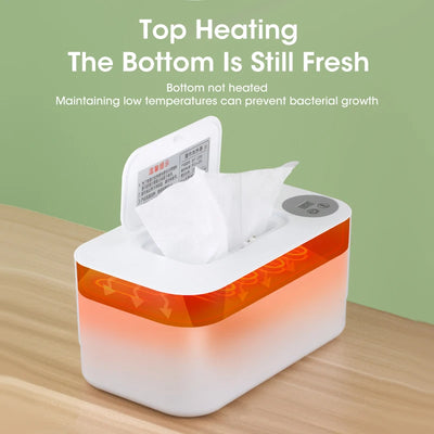 NOCCLILI LED Display Baby Wipe Warmer – USB Portable Warmer for Home &Car