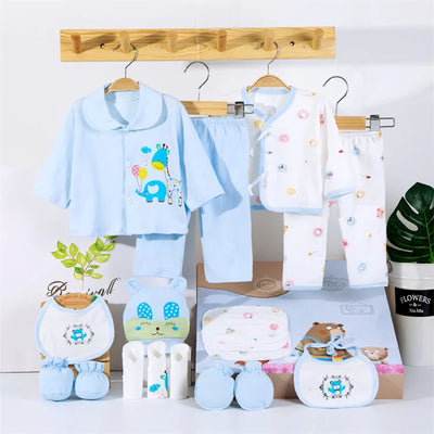 Lawadka 18-Piece Newborn Baby Clothes Set – 100% Cotton