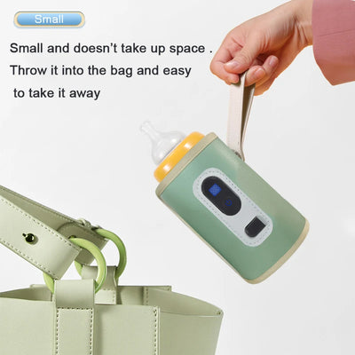 Portable Baby Bottle Insulation Sleeve – USB Milk Warmer for Travel & Night Feeding