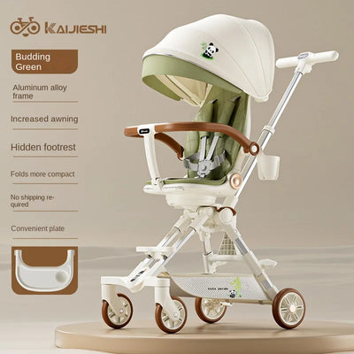 Two-Way Folding Baby Stroller – Sit, Lie &Sleep in Comfort
