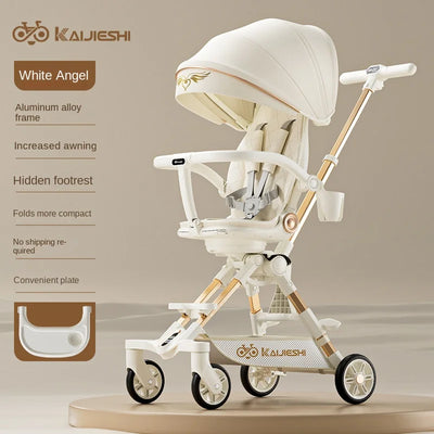 Two-Way Folding Baby Stroller – Sit, Lie &Sleep in Comfort