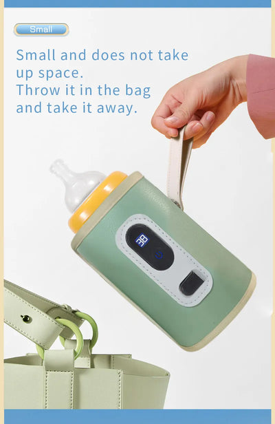 Portable Baby Bottle Insulation Sleeve – USB Milk Warmer for Travel & Night Feeding