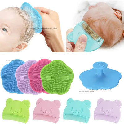 Baby Head Fat Comb &Soft Silicone Brush 🍼✨