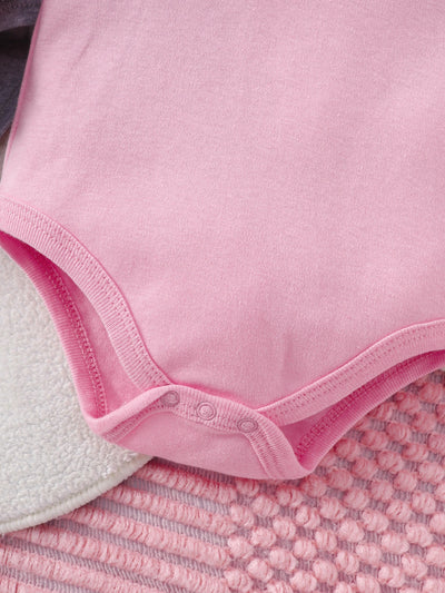 🌈 3 Pack Baby Bodysuits - Magical Unicorn Series 🦄