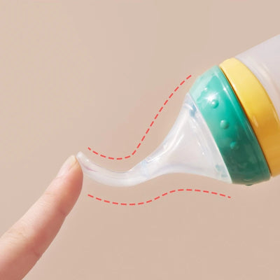 Silicone Baby Feeding Spoon Bottle