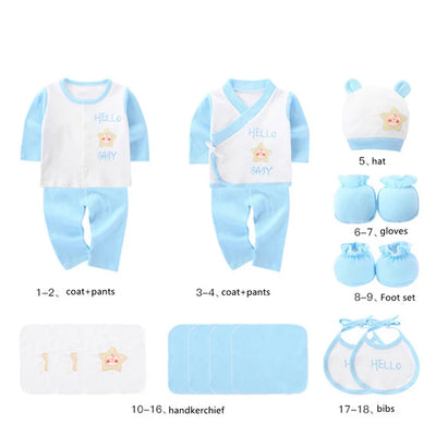 Lawadka 18-Piece Newborn Baby Clothes Set – 100% Cotton