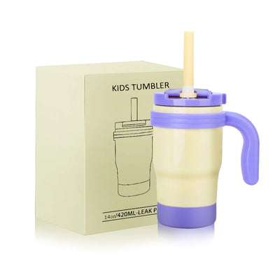 420ML Kids Thers Bottle – Leak-Proof Travel Tumbler with Handlemo