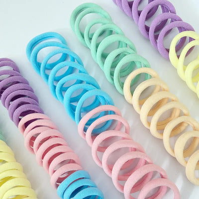 Elastic Hair Clip &Band Set – Cute Nylon Hair Accessories for Girls