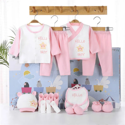 Lawadka 18-Piece Newborn Baby Clothes Set – 100% Cotton