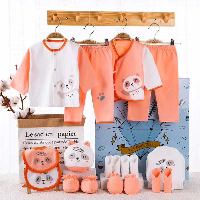 Lawadka 18-Piece Newborn Baby Clothes Set – 100% Cotton