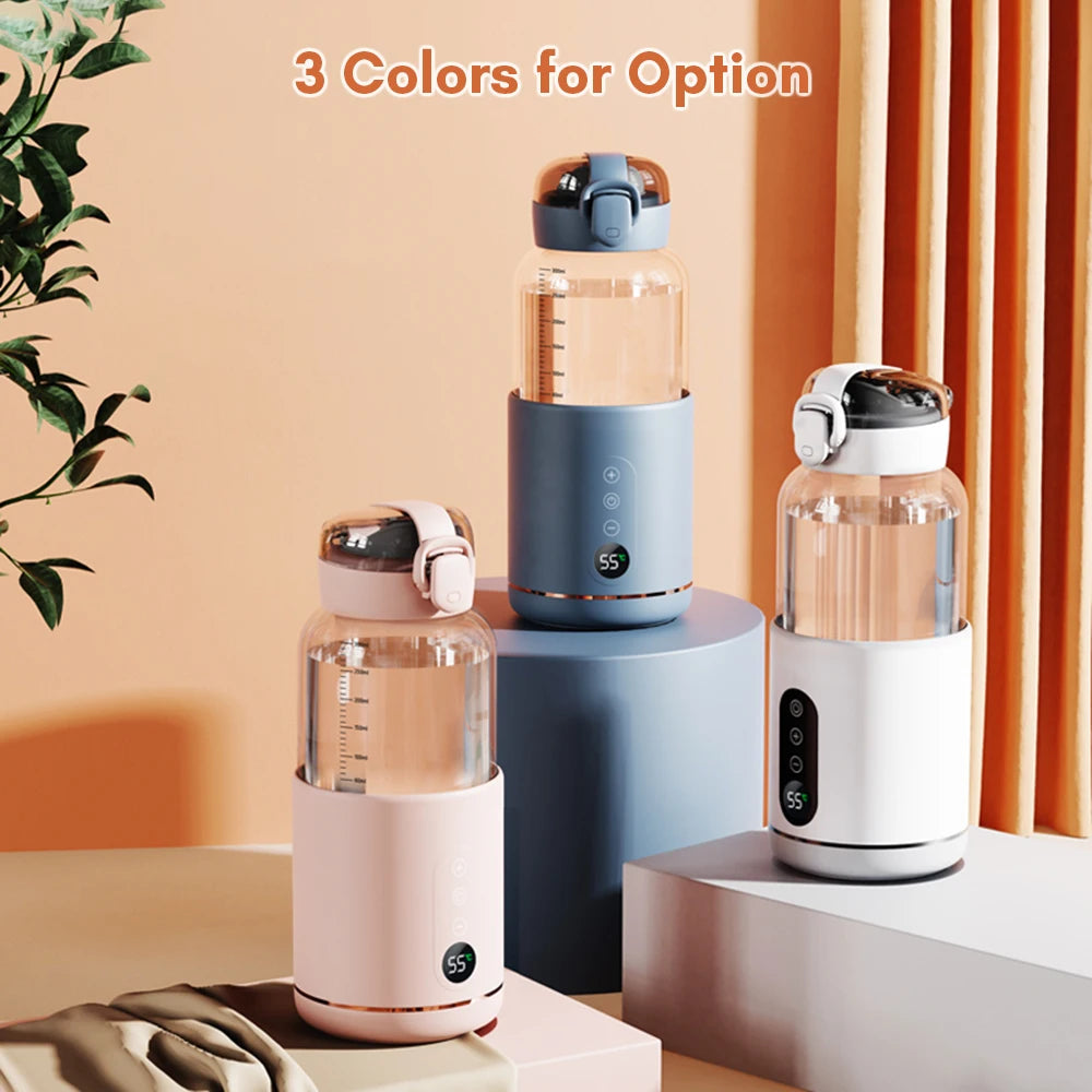 Portable Electric Baby Bottle Warmer – 300ML USB Rechargeable