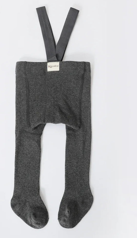 Baby Suspender Knit Tights - 0-3 Years