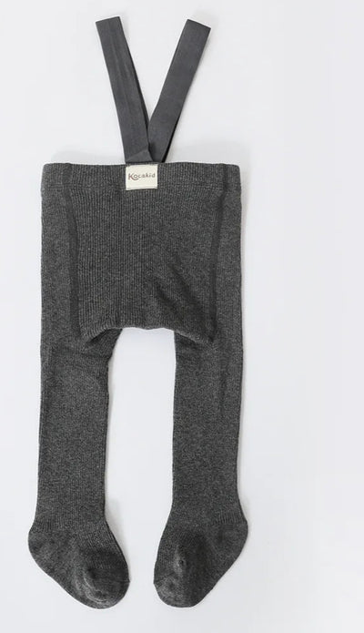 Baby Suspender Knit Tights - 0-3 Years